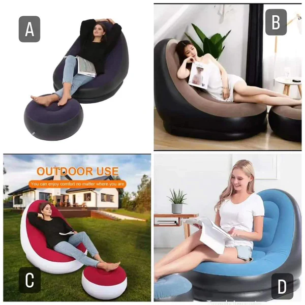 Inflatable Deluxe Lounge Seat (2pcs Sets)+ Electric pump - Image 2