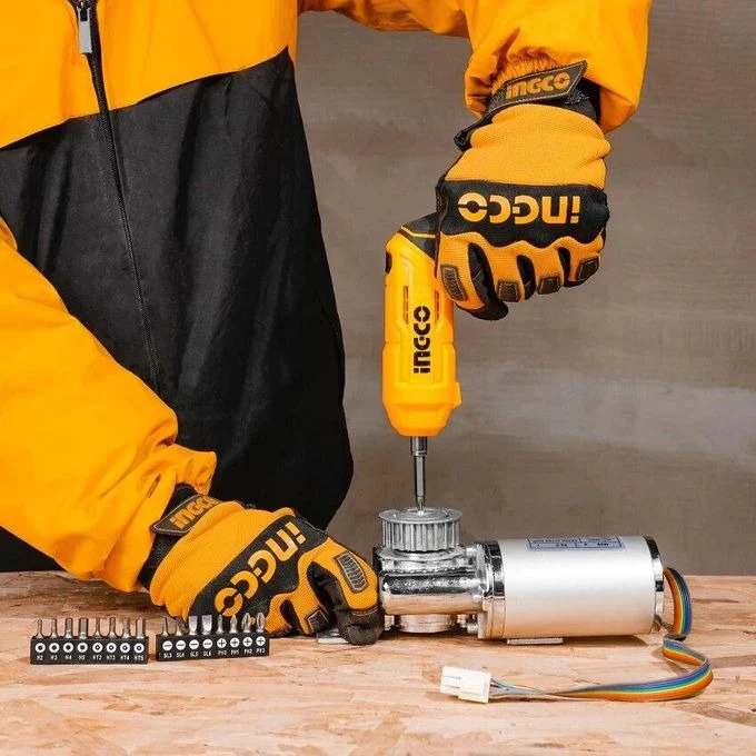 Ingco Cordless Screwdriver Lithium-Ion Cordless Screw driver Drill Driver with Bits - Image 3