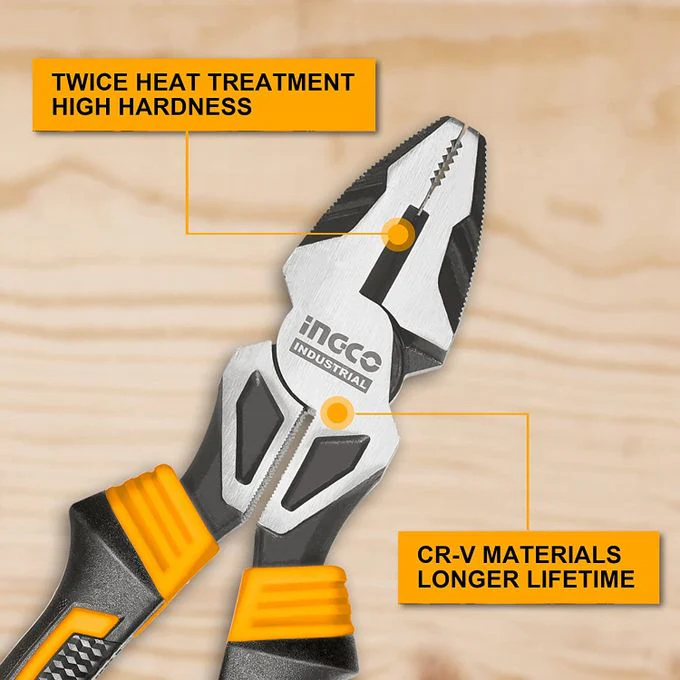 Ingco Pliers Combination Pliers 8'' Heavy Duty Pliers - Image 2