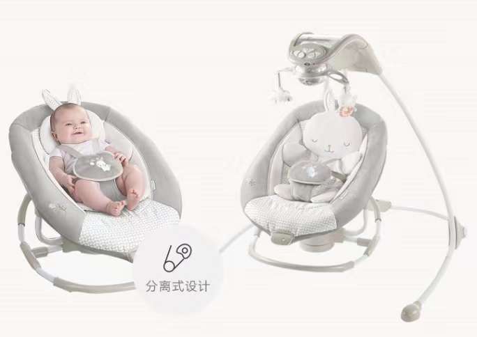 Ingenuity InLighten 2-in-1 Baby Swing & Rocker with Attached Toys - Image 4