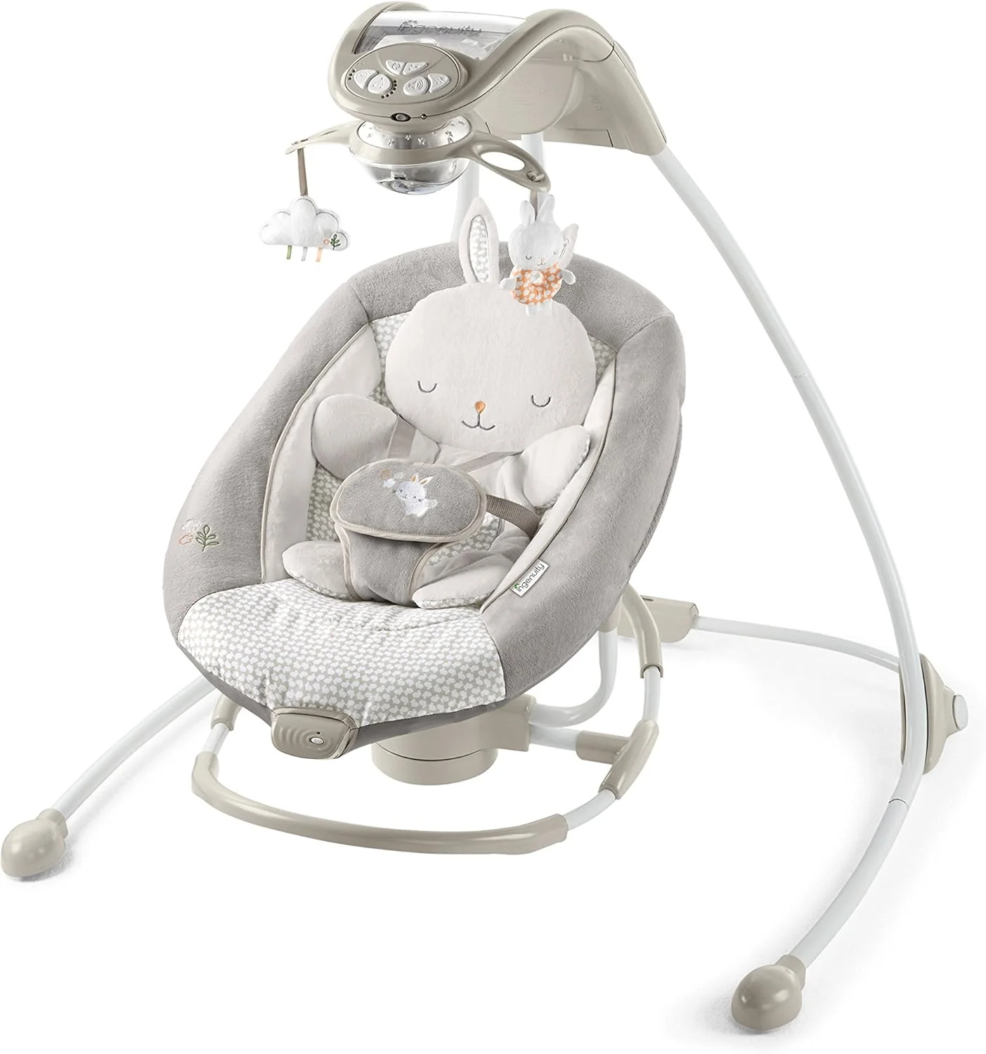 Ingenuity InLighten 2-in-1 Baby Swing & Rocker with Attached Toys - Image 6