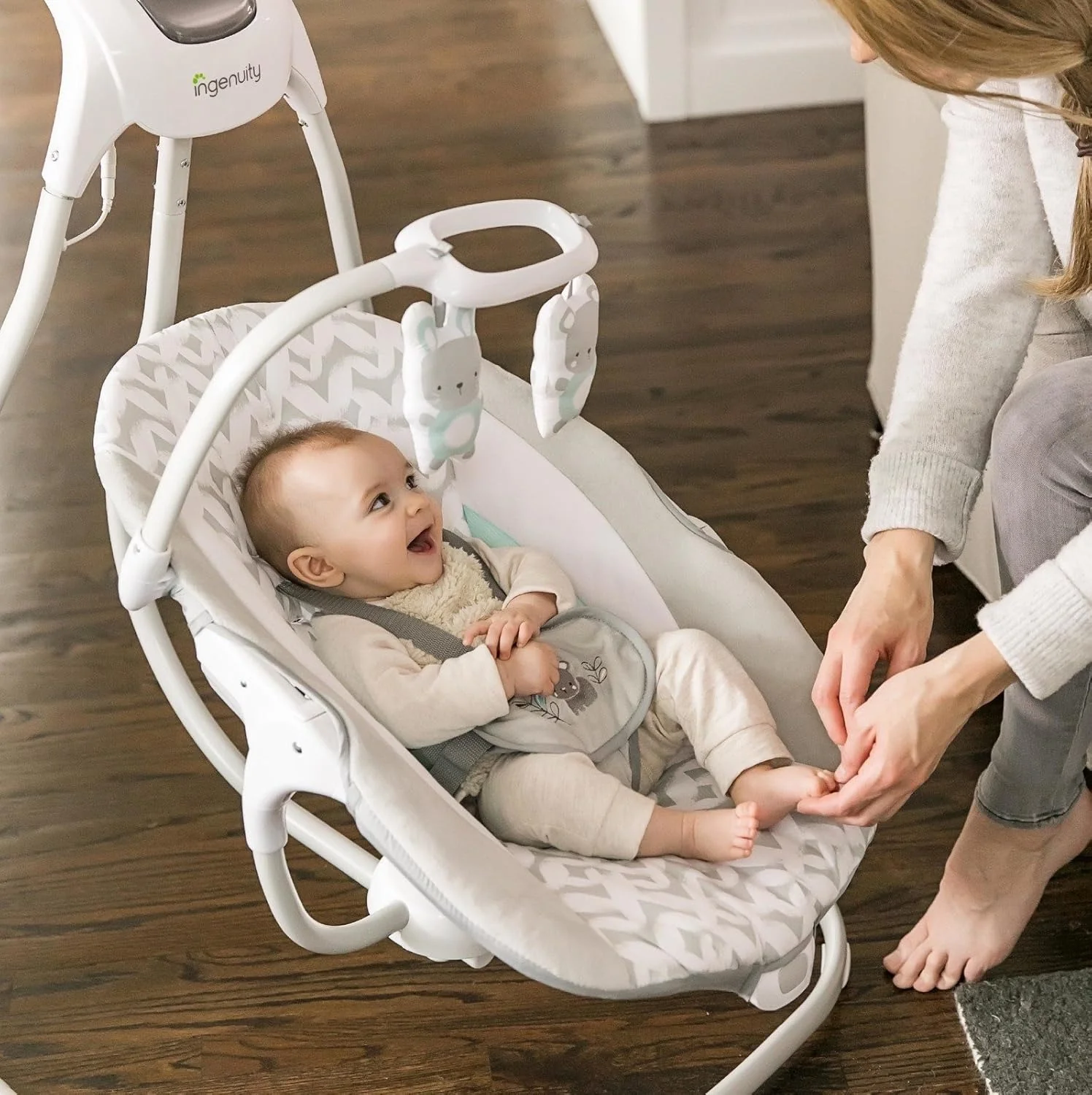 Ingenuity SimpleComfort Cradling Swing & Rocker - Image 2