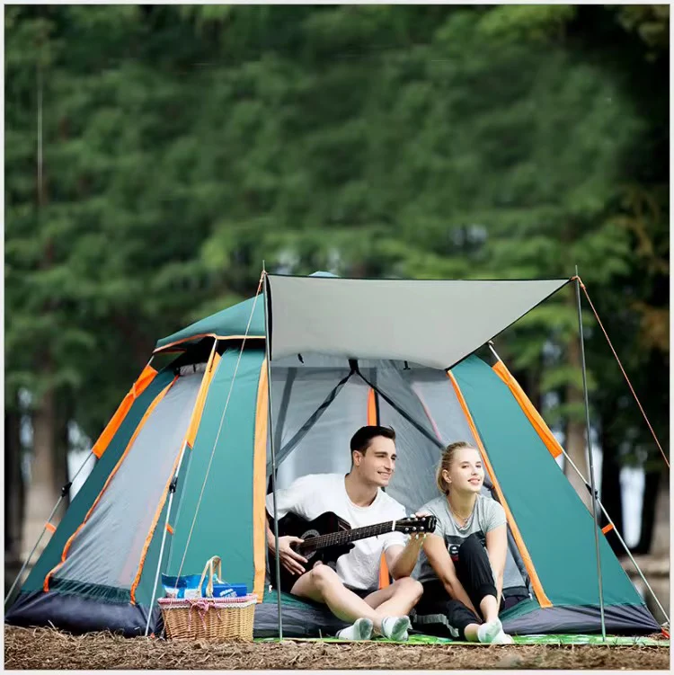 Instant Automatic Camping Tent Sun Protection with Cabin Tent 3-4 person - Image 5