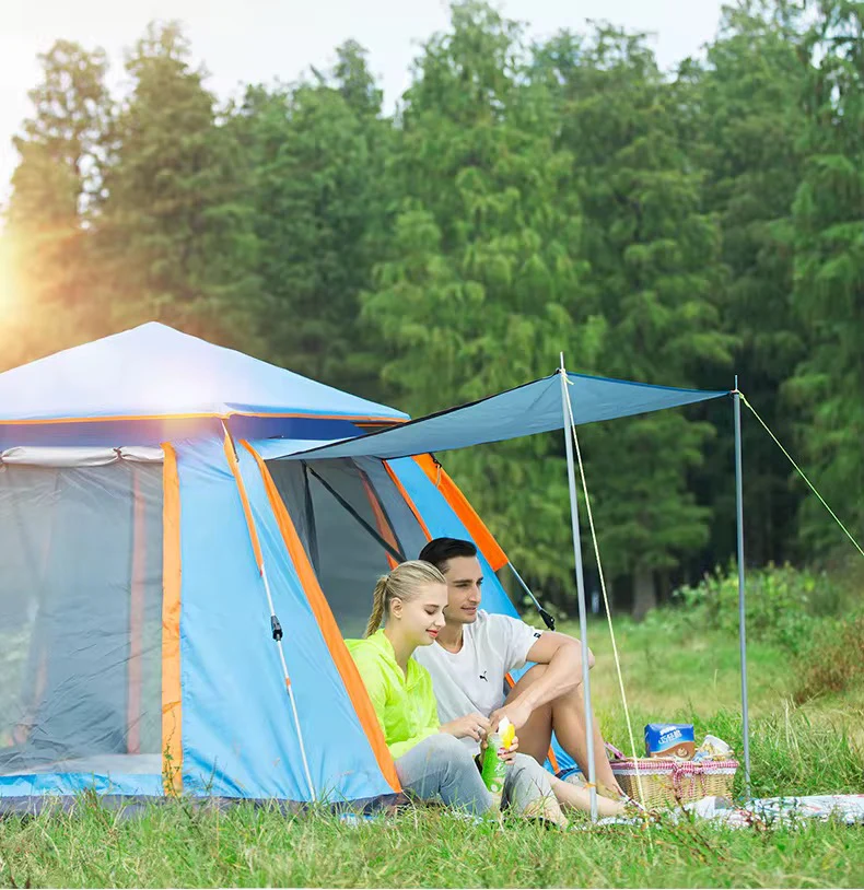 Instant Automatic Camping Tent Sun Protection with Cabin Tent 3-4 person - Image 6