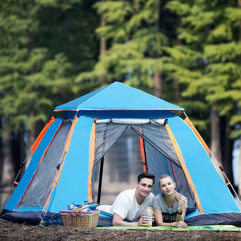 Instant Automatic Camping Tent Sun Protection with Cabin Tent 3-4 person - Image 8