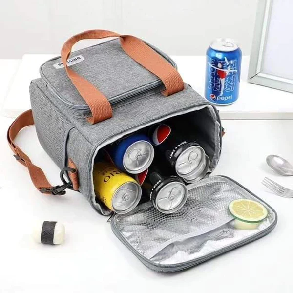 Insulated Lunch Bag with Shoulder Strap | Portable Food Carrier - Image 8