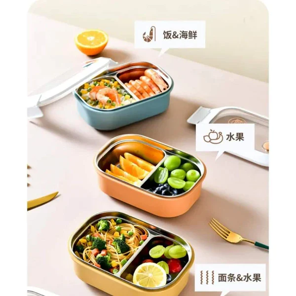 Insulated Lunch Box with Two Compartments - Image 3