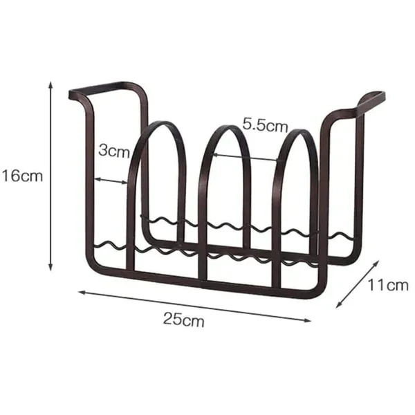 Iron kitchen dish drying rack shelf - Image 3
