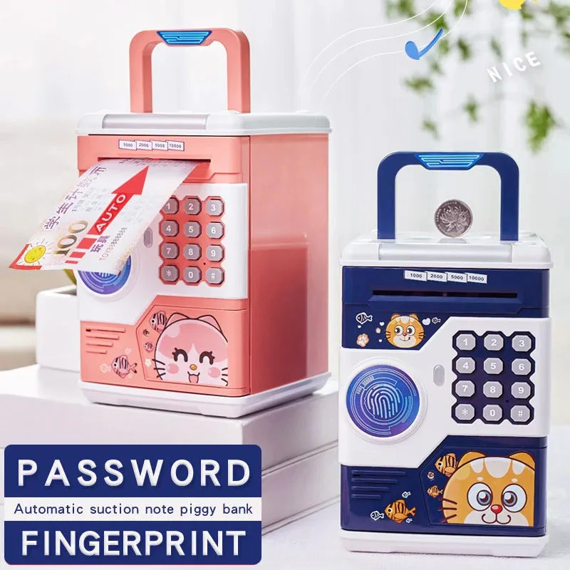 Kids Piggy Bank Password Protection Automatic Saving Bank Toy - Image 2