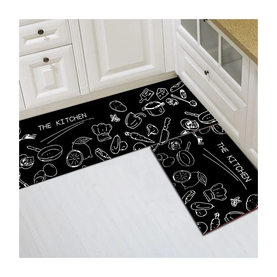 2pcs Anti-slip Kitchen Floor Mat Set - Image 5
