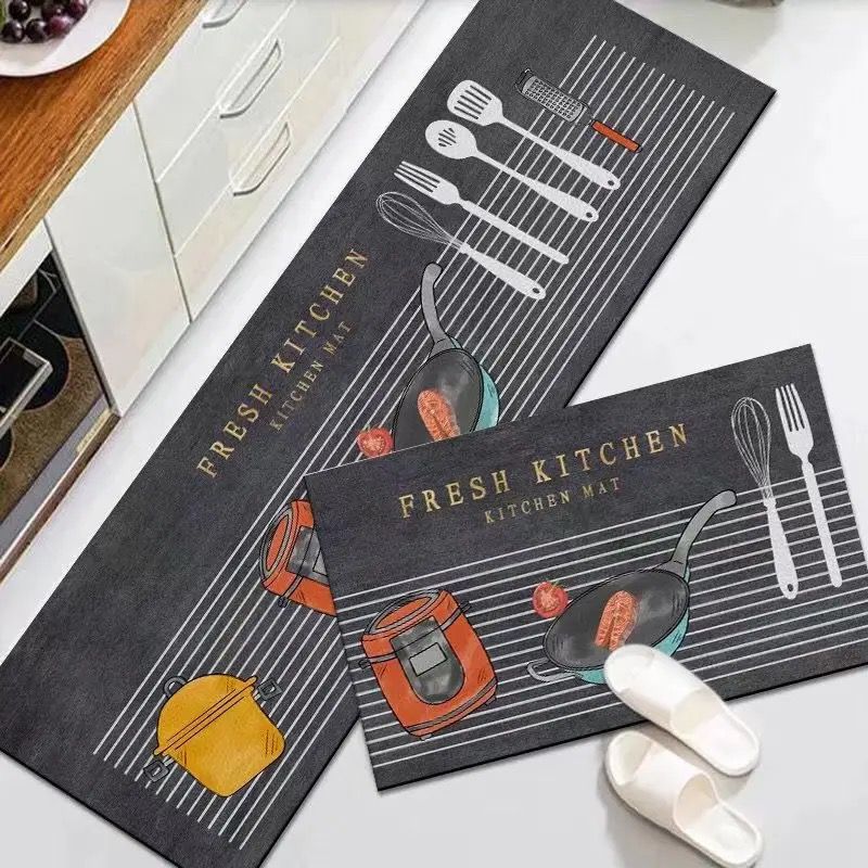 2pcs Anti-slip Kitchen Floor Mat Set - Image 7