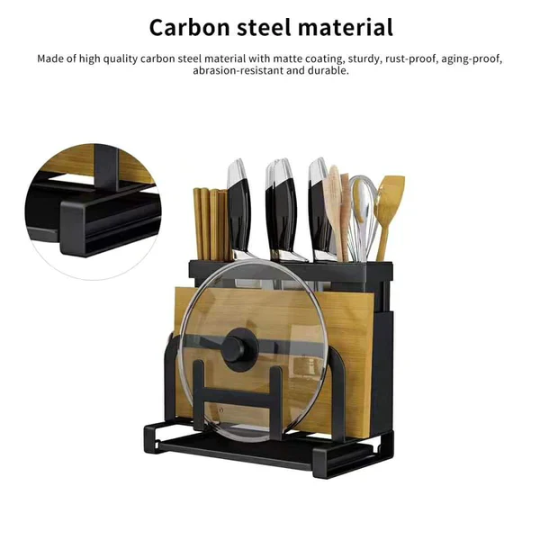 Kitchen Chop stick/Chopping Board And Pot Lid Storage Rack - Image 6