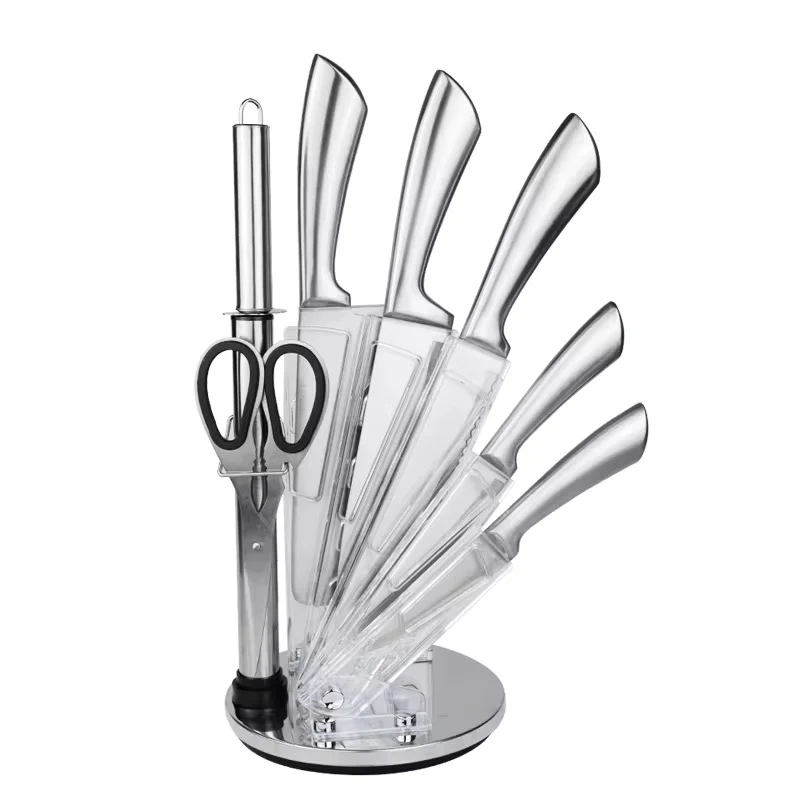 8pcs Stainless Steel Knife Set with Kitchen Scissors | Complete Kitchen Knife Set in Kenya - Image 6