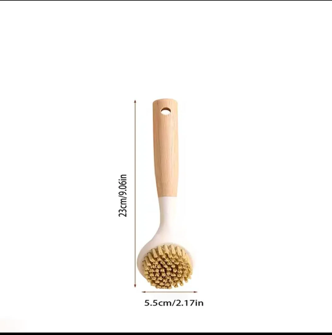 Kitchen /surface cleaning brush with wooden handle 2pcs - Image 3