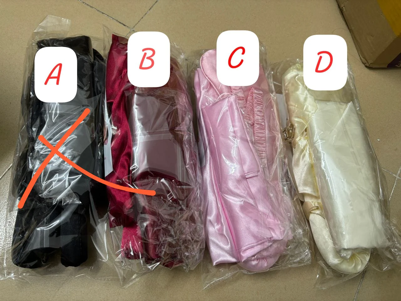 Ladies sleeping silk night set - Image 3