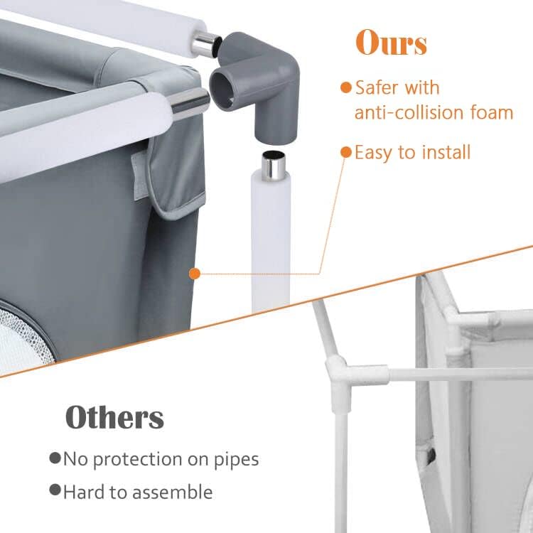 Baby Playpen, Playpen for Babies and Toddlers, Kids Safety Playard with Anti-Collision Foam - Image 3
