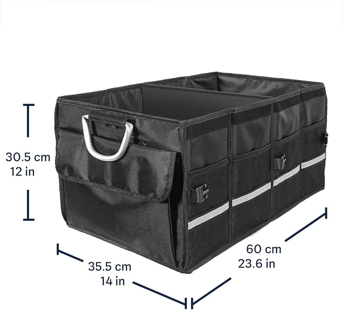 Large capacity car boot organizer with compartments - Image 3