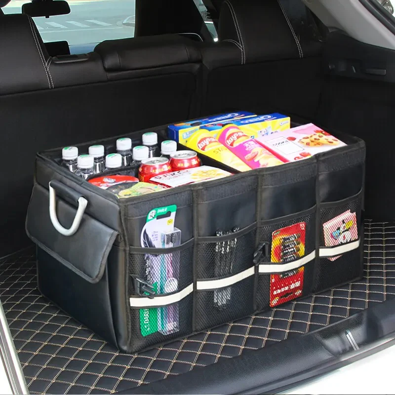 Large capacity car boot organizer with compartments - Image 7