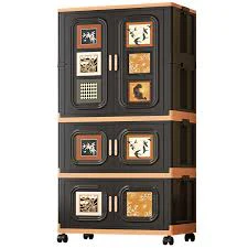 Large Capacity Foldable Wardrobe Portable Closet with Wheels | Easy-Assemble Removable Storage Cabinet for Baby, Kids & Adults - Image 7