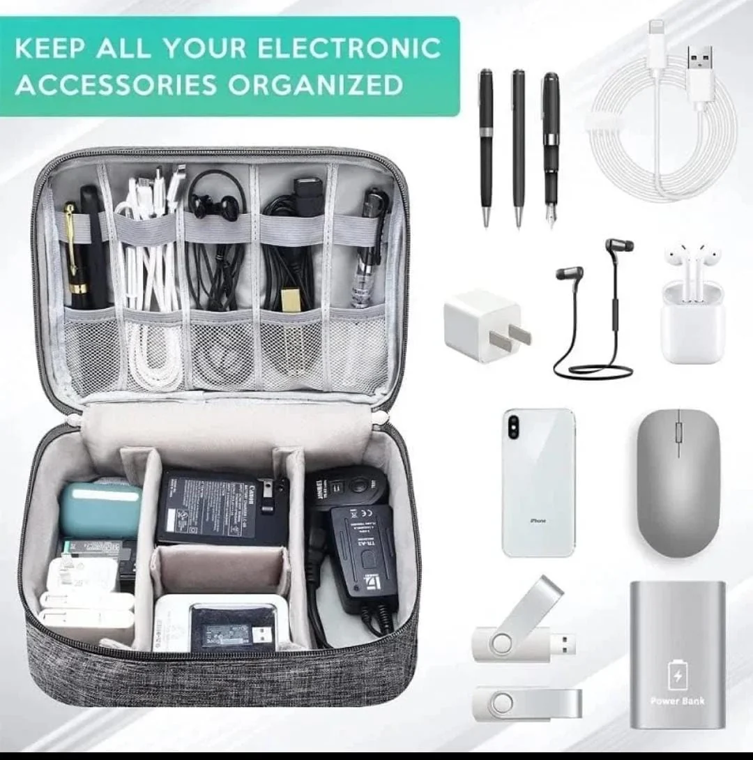 Large Capacity Storage Bag  / Cable Organizer & Electronics Organizer - Image 4