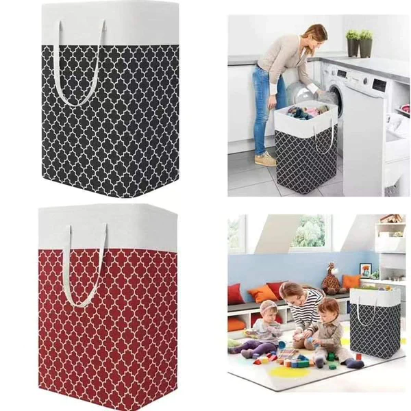 Large Collapsible Laundry Basket - Image 2