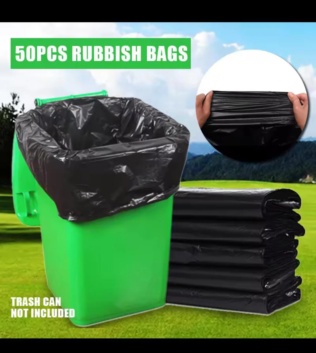 Large Size 50pcs Disposable Garbage/Trash bags - Image 4