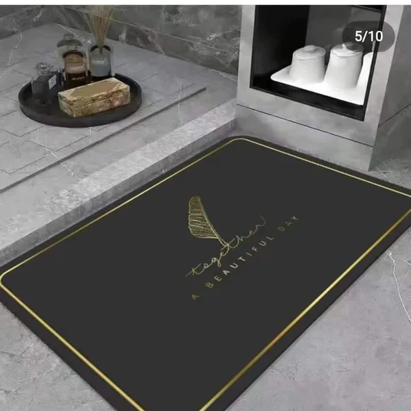 Large Super Absorbent Rectangular Bathroom Mat - Image 4