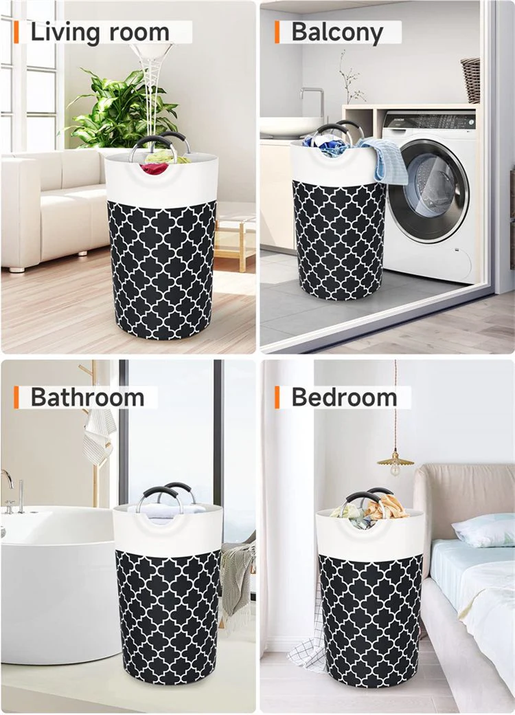 Laundry Basket 82L With Metal Handles - Image 2