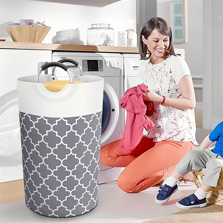 Laundry Basket 82L With Metal Handles - Image 5