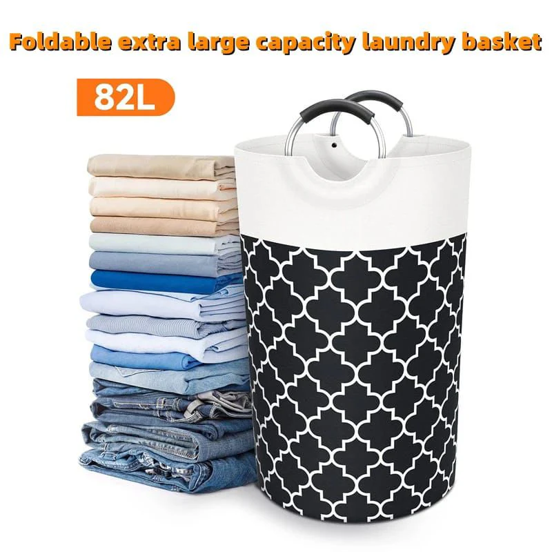 Laundry Basket 82L With Metal Handles - Image 7