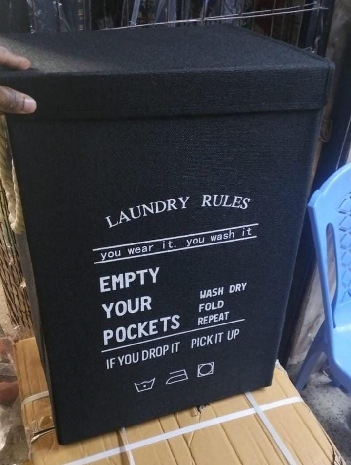 Laundry organizer/basket with lid - Image 2