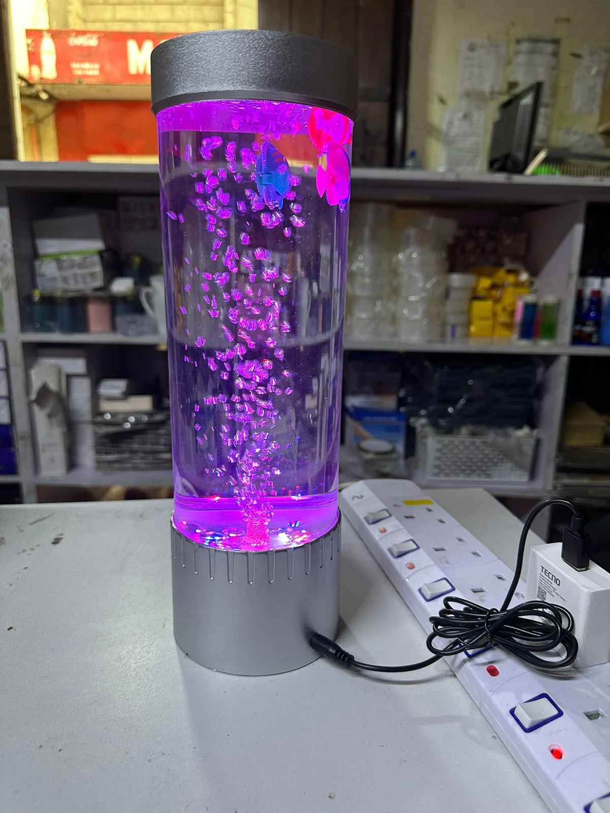 LED Bubble Fish Lamp decor - Image 2
