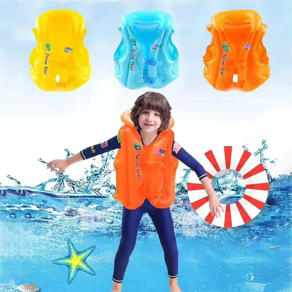Life Jackets PVC Float Inflatable Swim Vest - Image 3