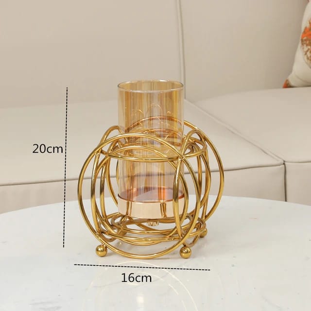 Light Luxury Metal Vase - Image 3