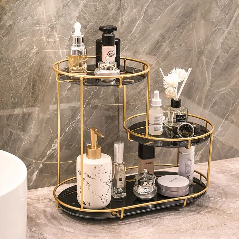 Light Luxury Storage Shelf/Cosmetics Toiletries Organizer. - Image 2