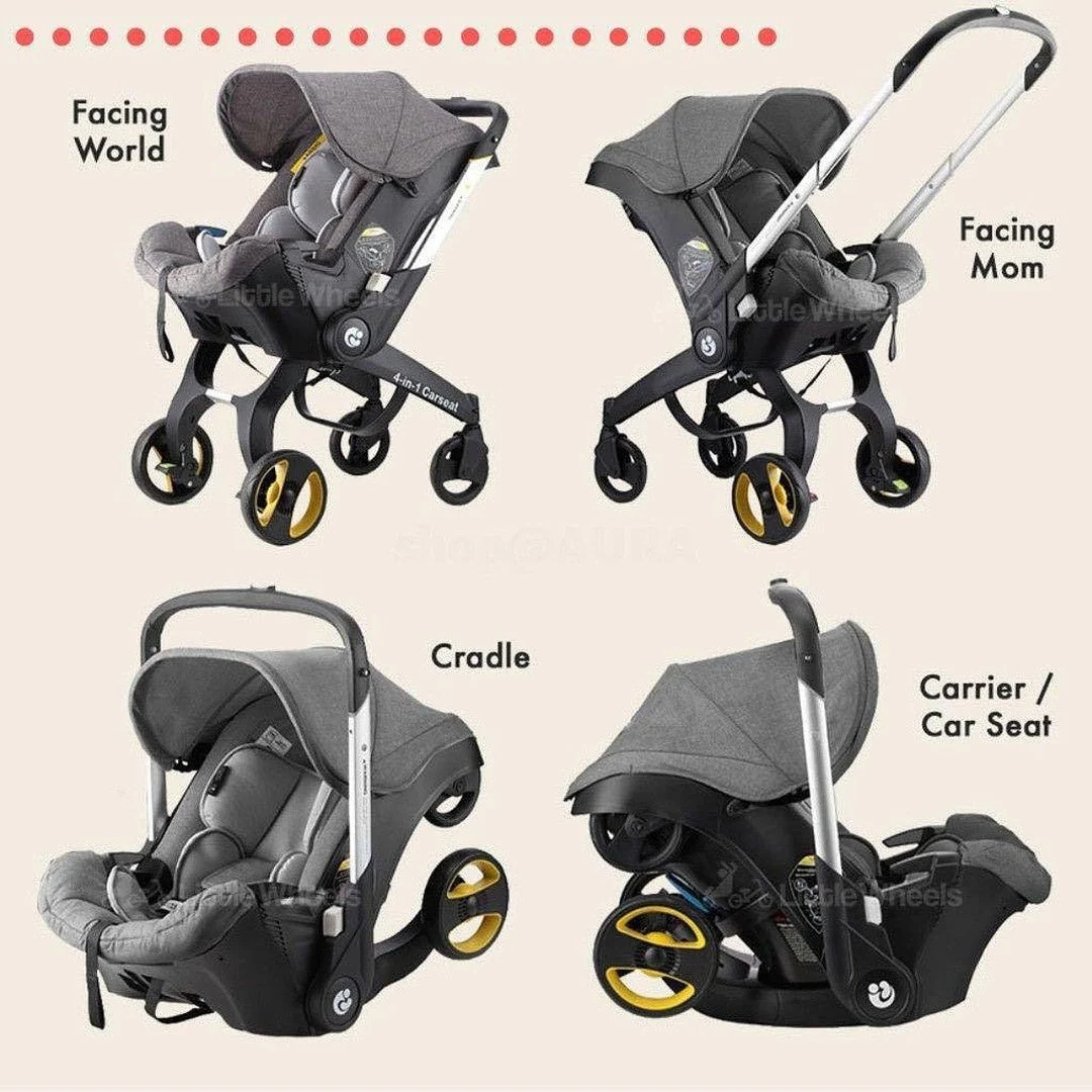 Lightweight Stroller 4 in 1 Stroller Baby Carriage Baby pram Baby Safety Cart Carriage Travel System Baby Stroller Pram - Image 4