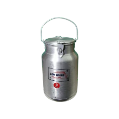 Lion Brand Aluminium Milk Can With Lock 9Ltrs - Image 2