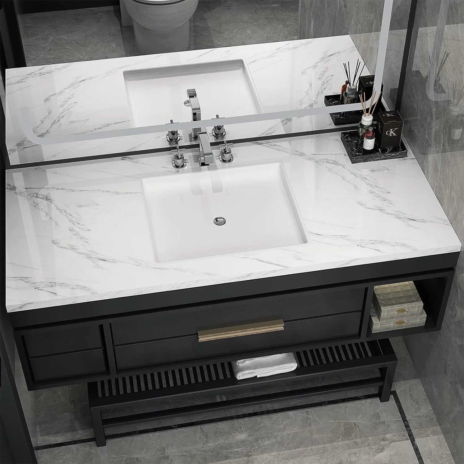 Marble Contact Paper Peel and Stick Wallpaper Contact Paper for Countertops 50*1000cm - Image 13