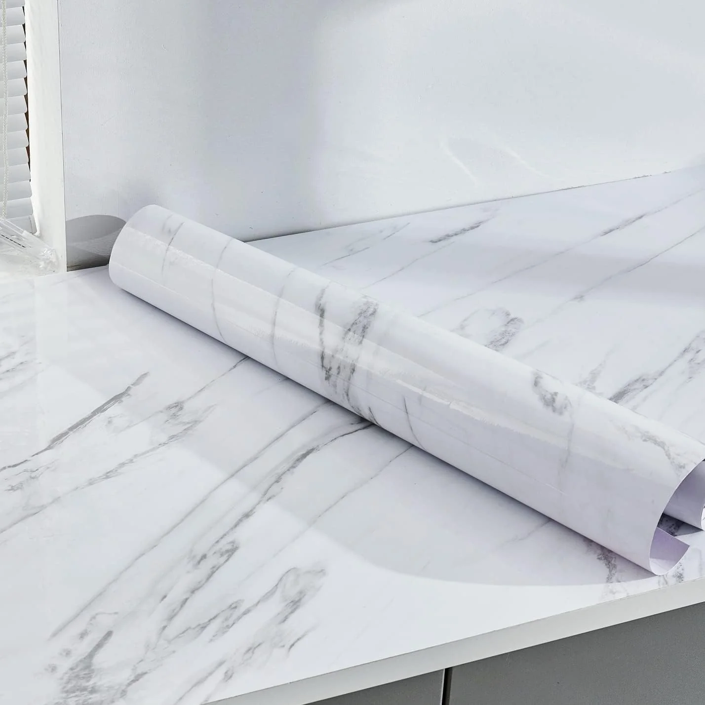 Marble Contact Paper Peel and Stick Wallpaper Contact Paper for Countertops 50*1000cm - Image 2
