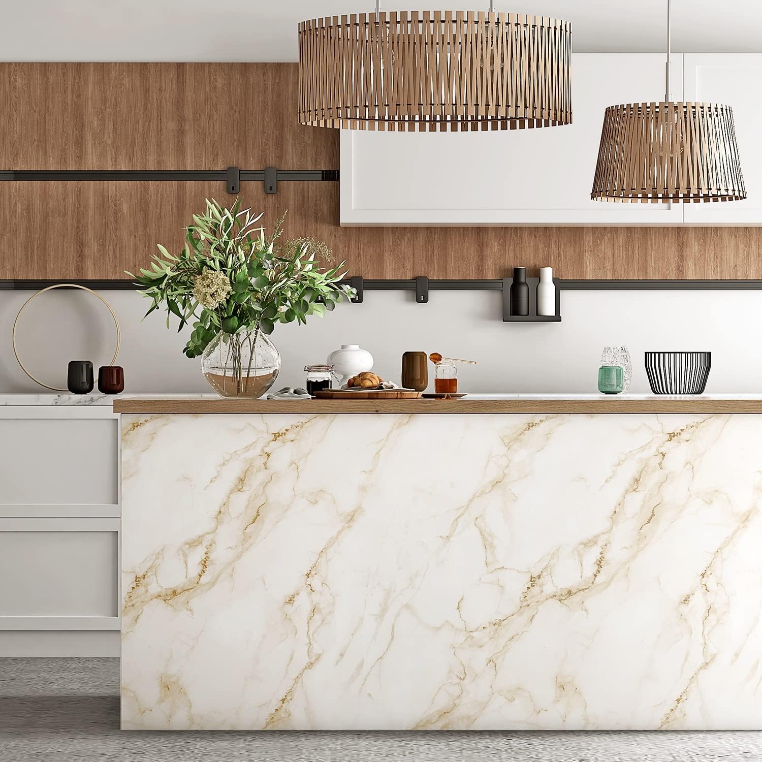 Marble Contact Paper Peel and Stick Wallpaper Contact Paper for Countertops 50*1000cm - Image 20