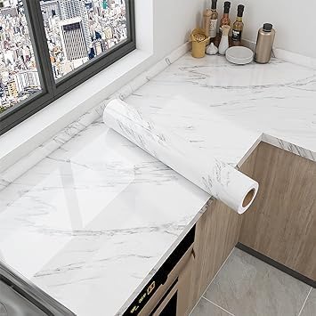 Marble Contact Paper Peel and Stick Wallpaper Contact Paper for Countertops 50*1000cm - Image 28