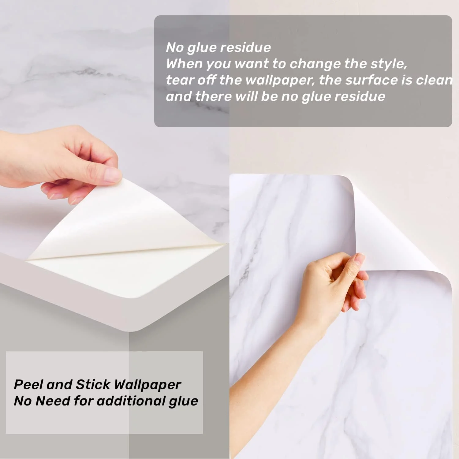 Marble Contact Paper Peel and Stick Wallpaper Contact Paper for Countertops 50*1000cm - Image 7