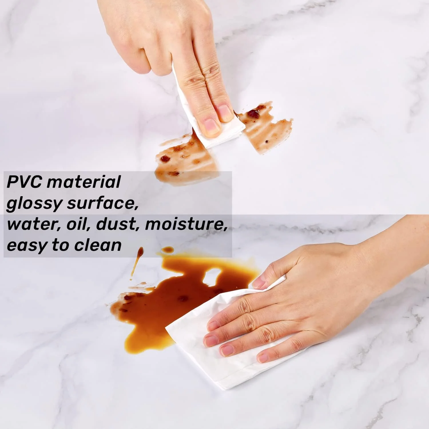 Marble Contact Paper Peel and Stick Wallpaper Contact Paper for Countertops 50*1000cm - Image 8