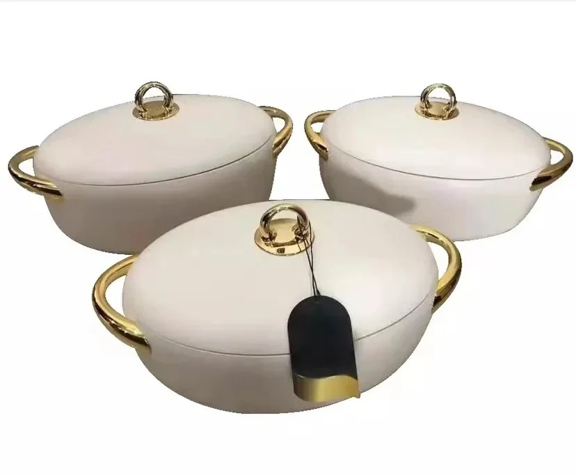 Luxurious Insulated Hotpots Food Warmer Set Oval - Image 2
