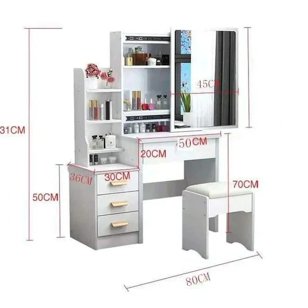 Luxurious vanity dressing tables with a sliding mirror - Image 5