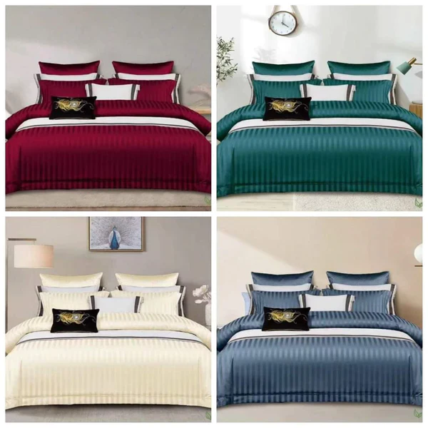 Luxury Cotton Colored Satin Duvet cover 7*8 - Image 6