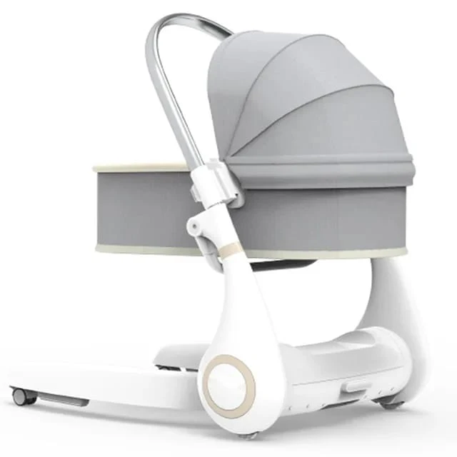 Luxury adjustable aluminum multi-functional 4 in 1 baby sleeping crib swing dining table chair - Image 5