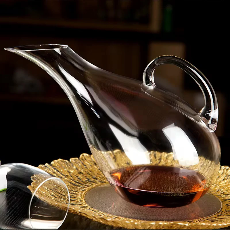 Luxury Crystal Glass Decanter Set with 6 Red Wine Glasses | Elegant Dinner & Barware Gift Set - Image 2