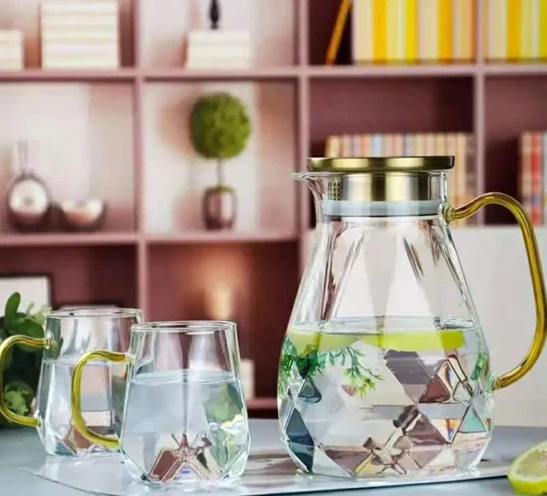 Luxury glass teapot 1 pc kettle +4 cups - Image 2