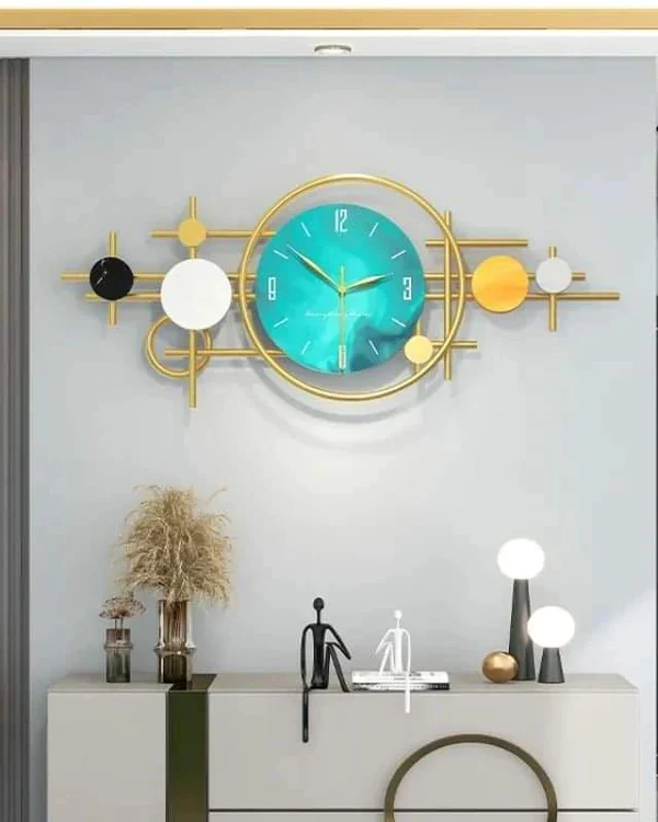 Luxury Large Metal Wall Hanging Watches - Image 3